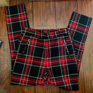 Zara plaid skinny trouser pants ♥️
